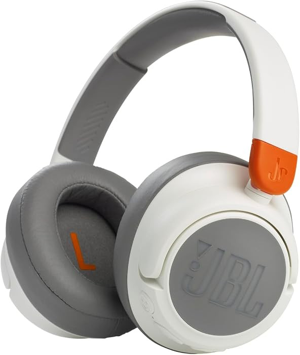 JBL JR 460NC - Wireless Over-Ear Noise Cancelling Kids Headphones - White | Amazon (US)