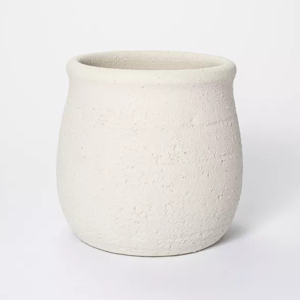 9" x 9.5" Rustic Weathered Planter White - Threshold™ designed with Studio McGee | Target
