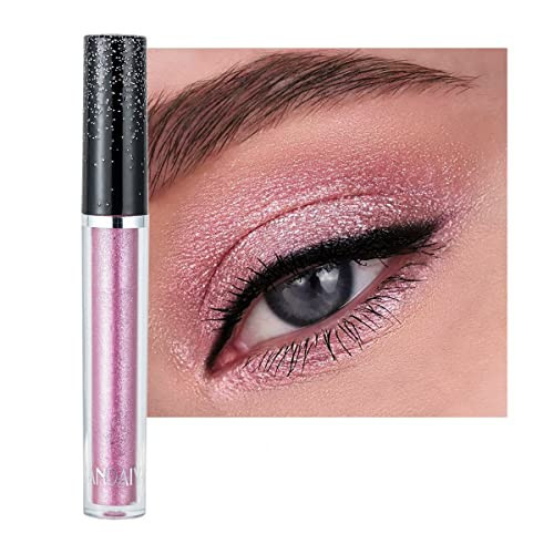 ONarisae Eyeshadow liquid Shimmer Long Lasting Effect Shiny Eyeshadow Glow Eye Makeup (Pink) | Amazon (US)