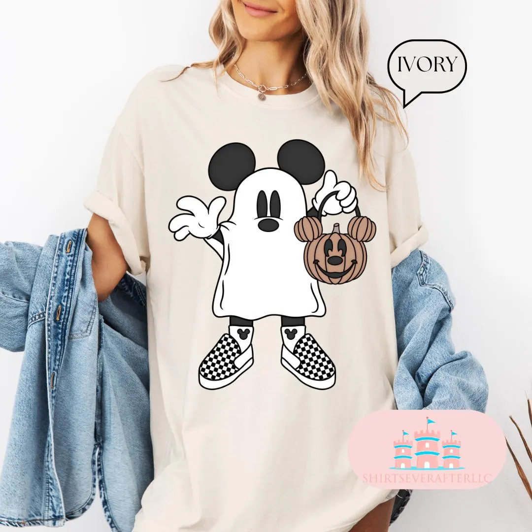 Mickey Retro Ghost Shirt, Halloween Ghost Shirt, Halloween Pumpkin Shirt, Mickey Ghost Shirt, Mic... | Etsy (US)