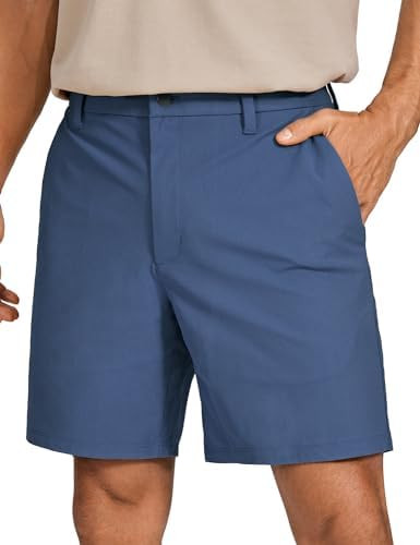 CRZ YOGA Men's All Day Comfy Golf Shorts - 7"/9" Stretch Lightweight Flat Front for Casual Work w... | Amazon (US)