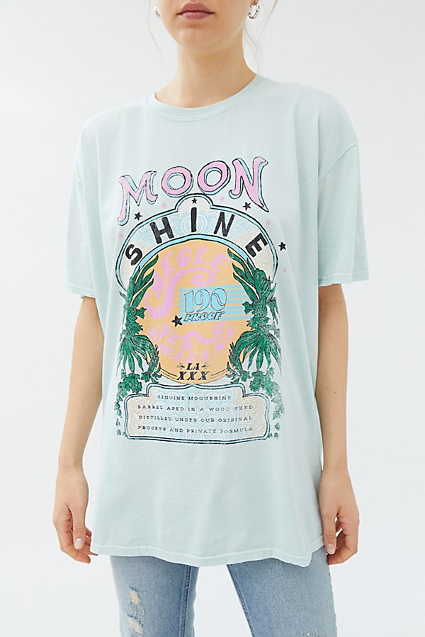 Project Social T Moonshine T-Shirt Dress - Blue ALL at Urban Outfitters | Urban Outfitters (US and RoW)