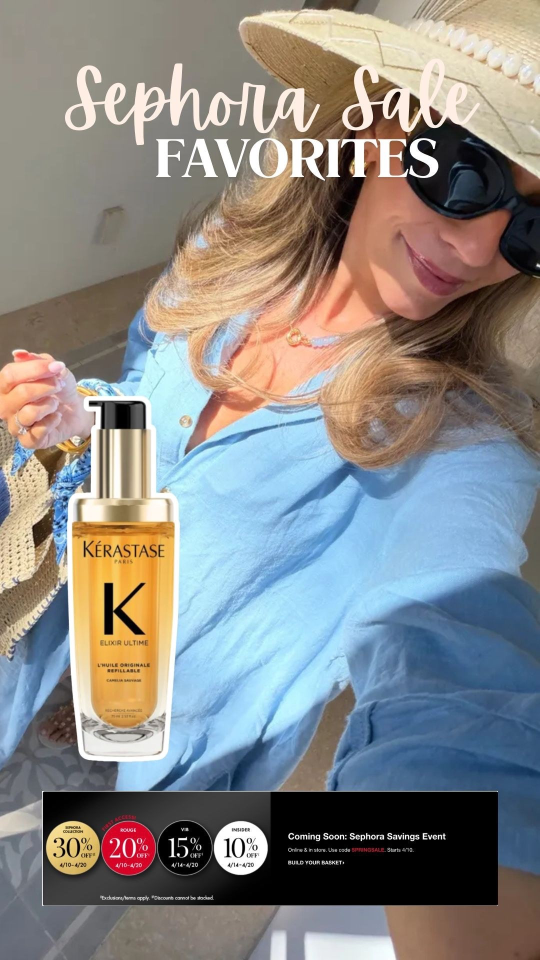 This is my go to hair serum that helps my hair look and feel healthy even with high humidity and lots of time in the sun and pool on vacation! It’s definitely a bit of a splurge so now is the perfect time to pick it up during the Sephora sale! A little also goes a long way! 

#LTKselfcare #LTKBeauty #LTKSaleAlert