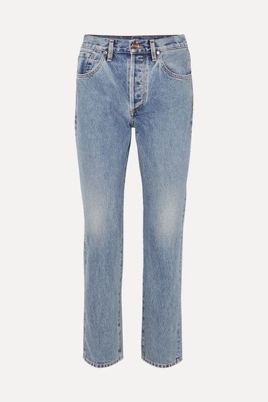 Benefit high-rise straight-leg jeans | NET-A-PORTER (US)