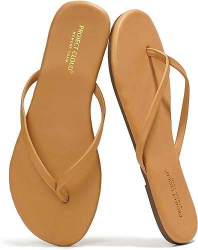 Project Cloud Flip Flops for Women Footwear- Lightweight and Memory Foam Insole Sandals for Women... | Amazon (US)