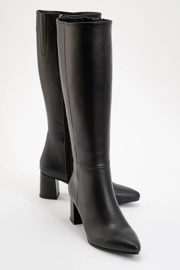 Sejas Leather Block Heel Knee-High Boot (Women) | Nordstrom