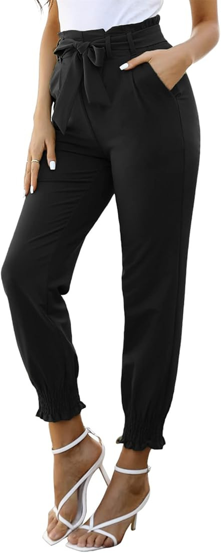 GRACE KARIN Womens Casual High Waist Pencil Pants with Bow-Knot Pockets for Work | Amazon (US)
