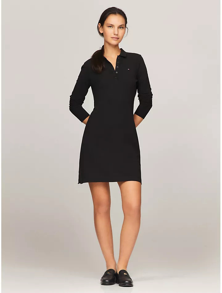 Slim Fit Long-Sleeve Polo Dress | Tommy Hilfiger | Tommy Hilfiger (US)