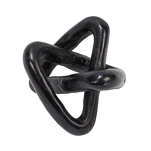 Creative Co-Op Modern Decorative Marble Link Knot, Black | Amazon (US)