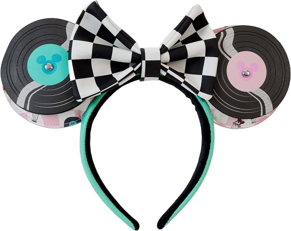 Disney Mickey & Minnie Date Night Diner Jukebox Record Ear Headband | Amazon (US)