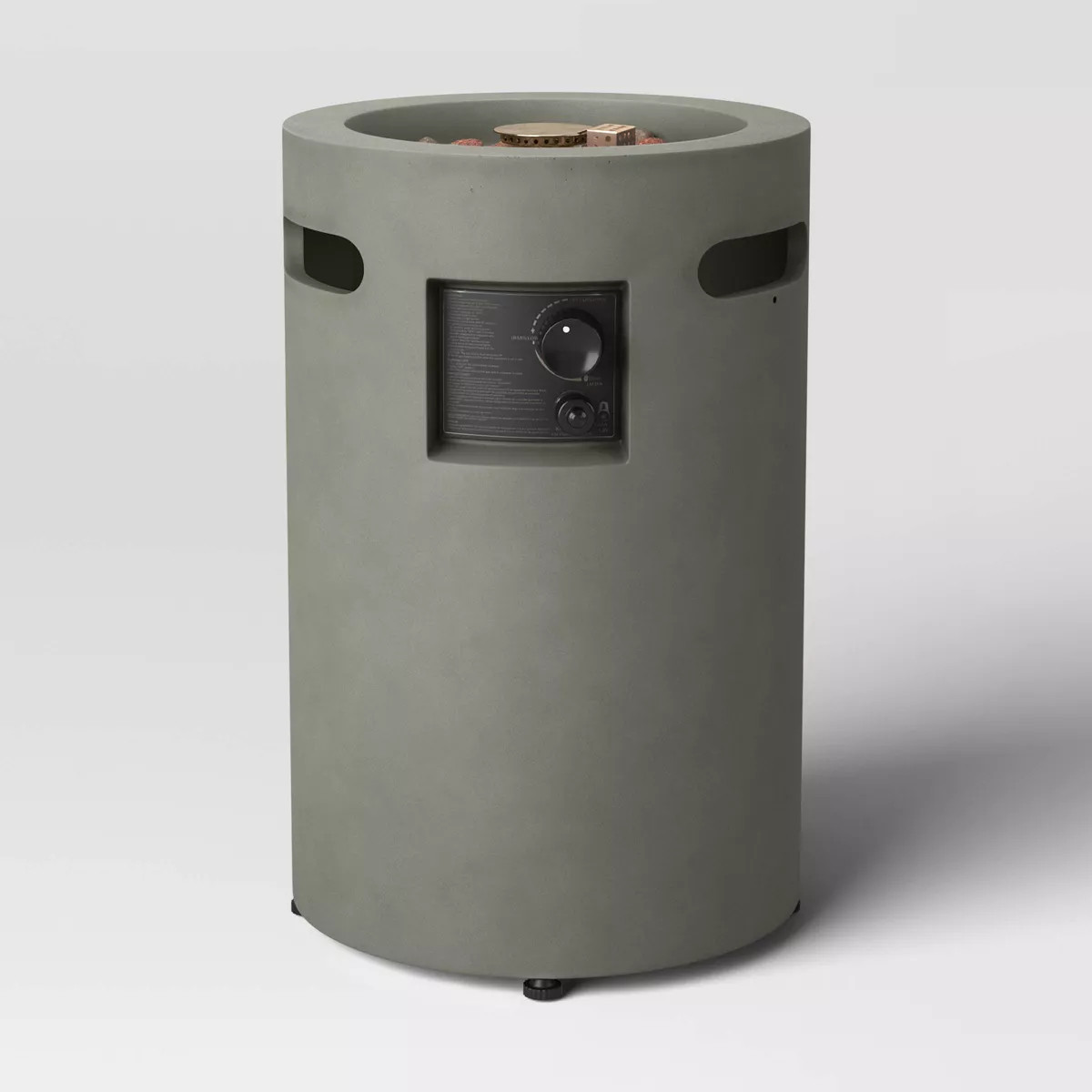 25" Pipestone Outdoor Column Fire Pit Gray - Threshold™ | Target