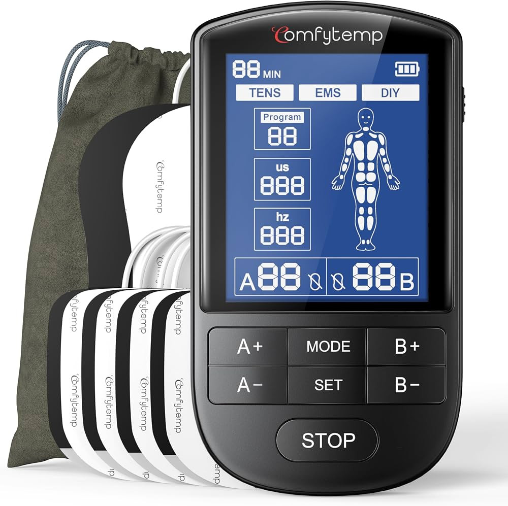 Comfytemp TENS Unit Muscle Stimulator for Pain Relief, FSA Eligible TENS Machine - 20 Modes & DIY... | Amazon (US)