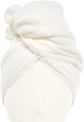 Diva Darling, Easy To Use & Super Absorbent Microfiber Hair Towel, White (19 x 42-Inches) | Amazon (US)