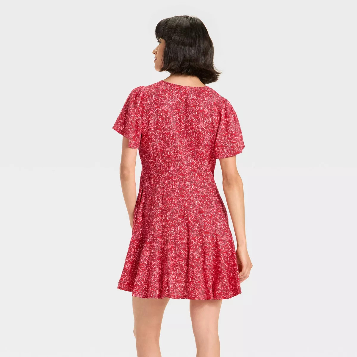 Women's Short Sleeve Button-Front Mini A-Line Dress - Universal Thread™ | Target