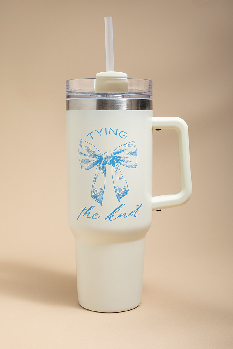Tying The Knot 40oz Tumbler | Francesca's