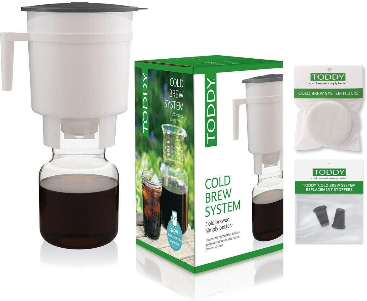 Toddy Cold Brew Coffee Maker System with Extra Filters and Silicone Stoppers Bundle | Amazon (US)