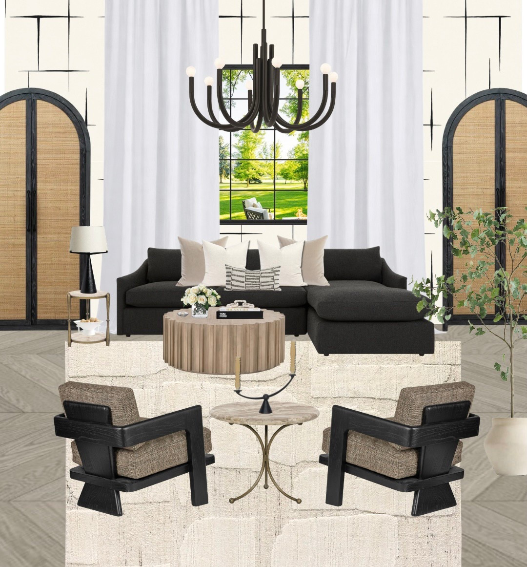 Obsessed with this contrast moment 🖤 soft neutrals mixed with bold black just hits every time. This space feels layered, cozy, and still super elevated without trying too hard.

#ltkhome #livingroominspo #interiordesignideas #neutralhome #homedecorfind

#LTKSaleAlert #LTKSeasonal #LTKHome