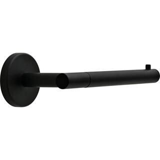 Delta Lyndall Single Post Toilet Paper Holder in Matte Black LDL50-MB - The Home Depot | The Home Depot