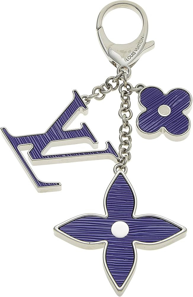 Amazon.com: Louis Vuitton, Pre-Loved Silver & Purple Fleur De Epi Bag Charm, Navy : Clothing, Sho... | Amazon (US)