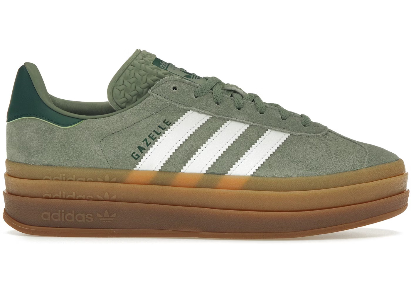 adidas Gazelle BoldSilver Green Gum (Womens) | StockX