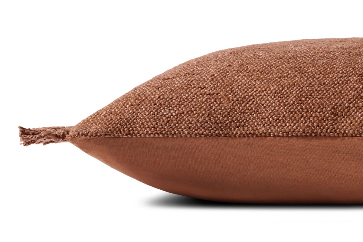 Jett Pillow PMH-0063 Rust Cotton | Rugs Direct
