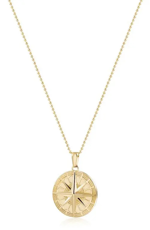 Jane Basch Designs North Star Medallion Necklace in Gold at Nordstrom | Nordstrom
