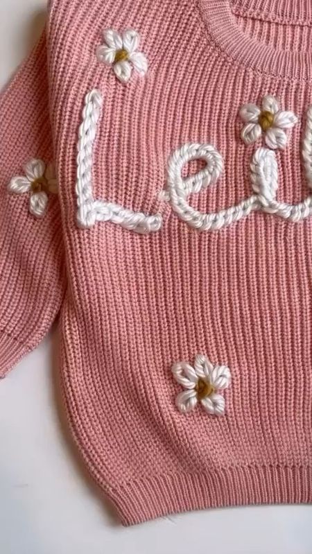 There is nothing sweeter than a personalized name sweater for your little 🌸 
#personalizedsweater #valetinesgiftguide #cottonsweater #embroideredsweater #namesweater

#LTKFind #LTKbaby #LTKkids