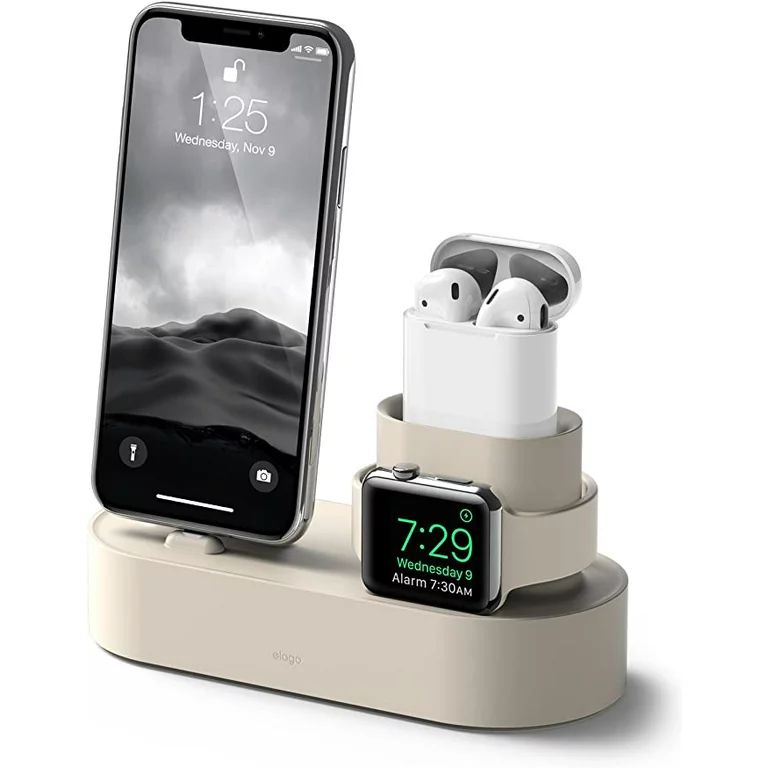 iWatch Stand Charging Dock - elago 3 in 1 iWatch Stand Compatible with AirPods 1&2, All iPhone Mo... | Walmart (US)