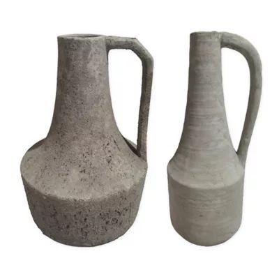 Bee & Willow™ Handcrafted Stoneware Vase in Grey | Bed Bath & Beyond | Bed Bath & Beyond