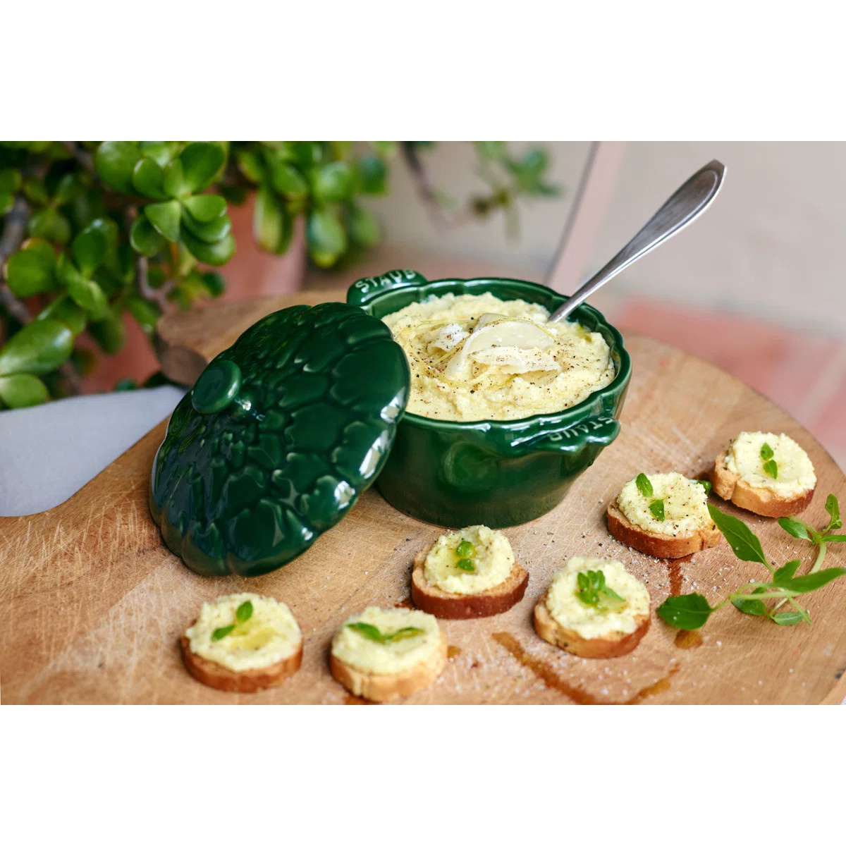 Staub Ceramic 16-oz Petite Artichoke Cocotte - Basil | Wayfair North America