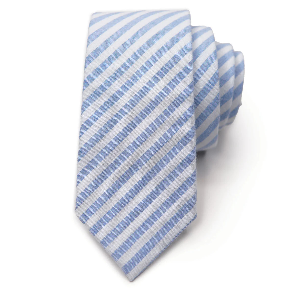 Robin Egg Stripe- Boon Ties Necktie for Men | Boon Ties