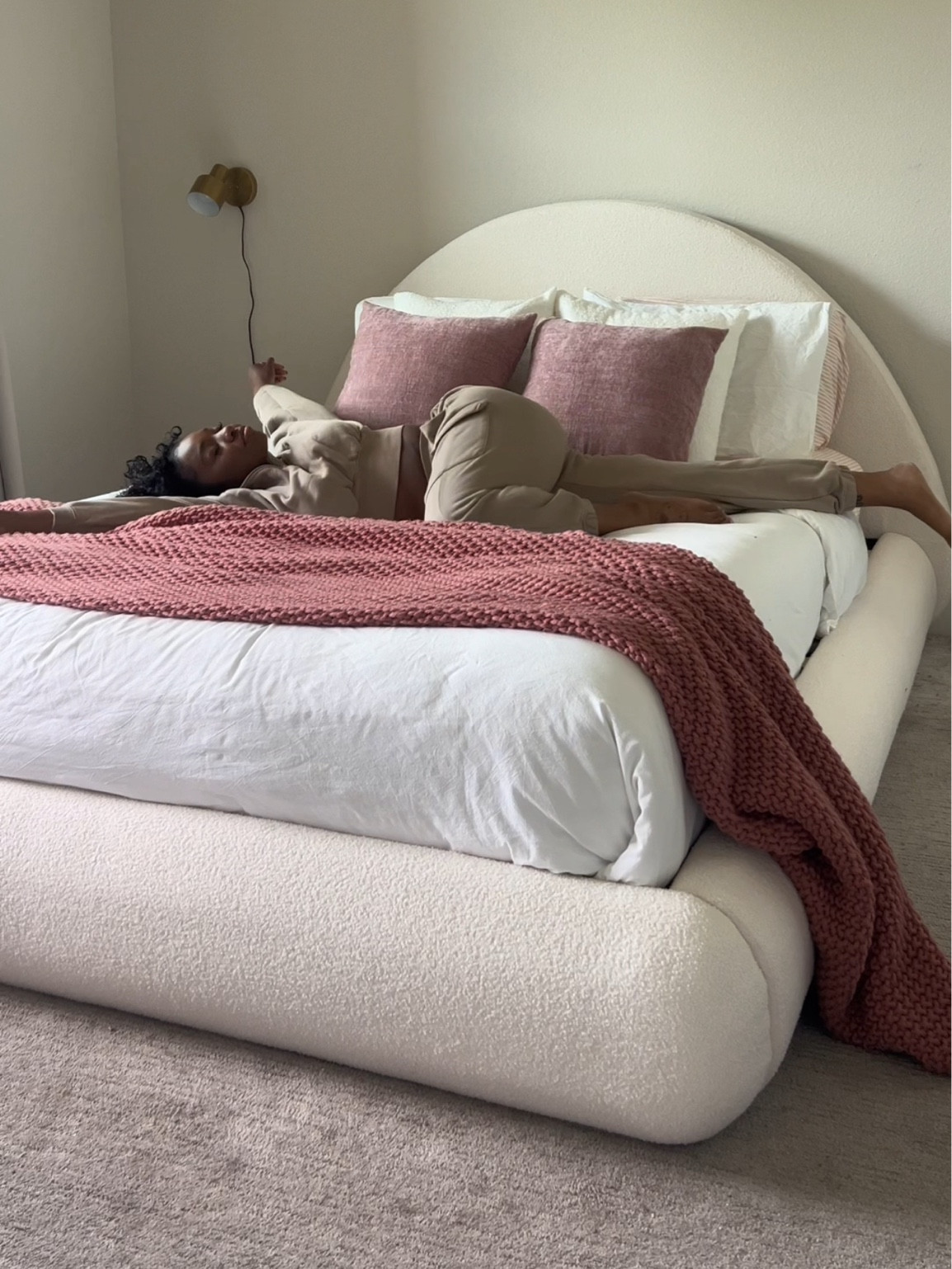 The best bed ever! Love the boucle 💕

#LTKHome