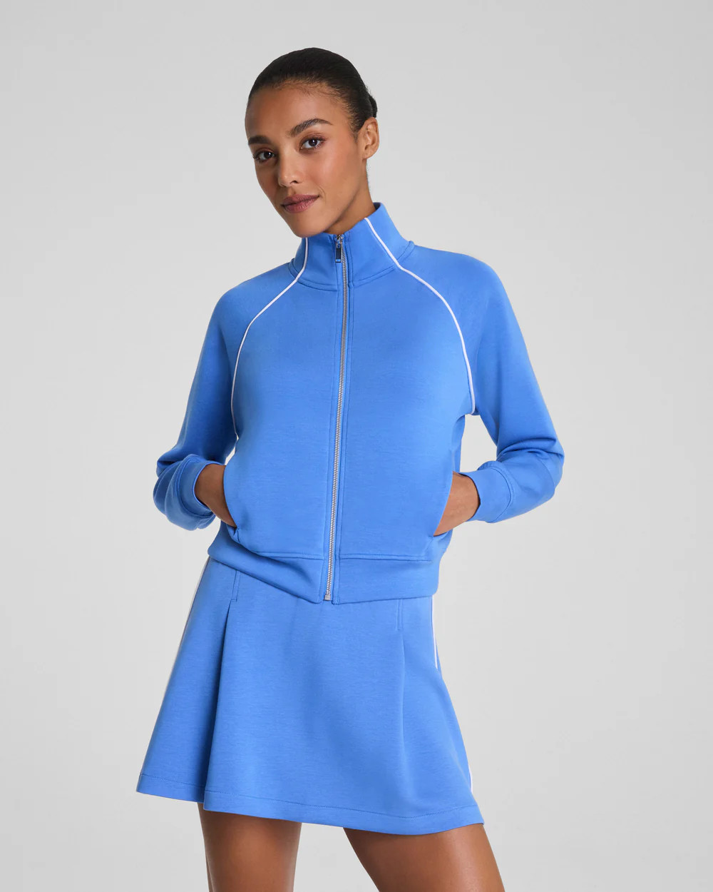 Contrast Piping Track Jacket | Spanx