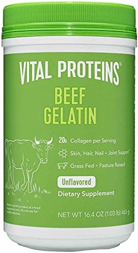 Vital Proteins Beef Gelatin Powder - Grass-Fed 16.4 oz | Amazon (US)