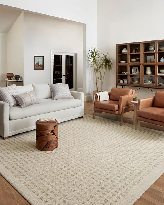 Loloi Chris Loves Julia Polly Ivory/Natural 7'-9" x 9'-9" Area Rug | POL-01 Approx. 8x10 Ivory / ... | Amazon (US)