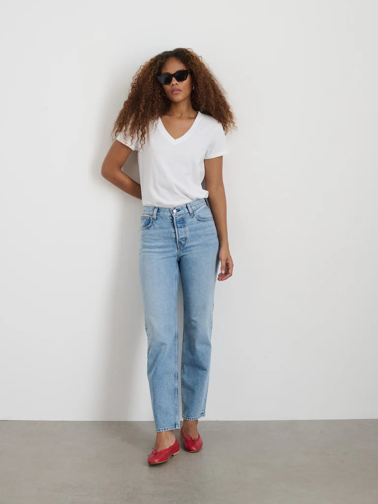 Jane Mid Rise Straight Jean | Alex Mill
