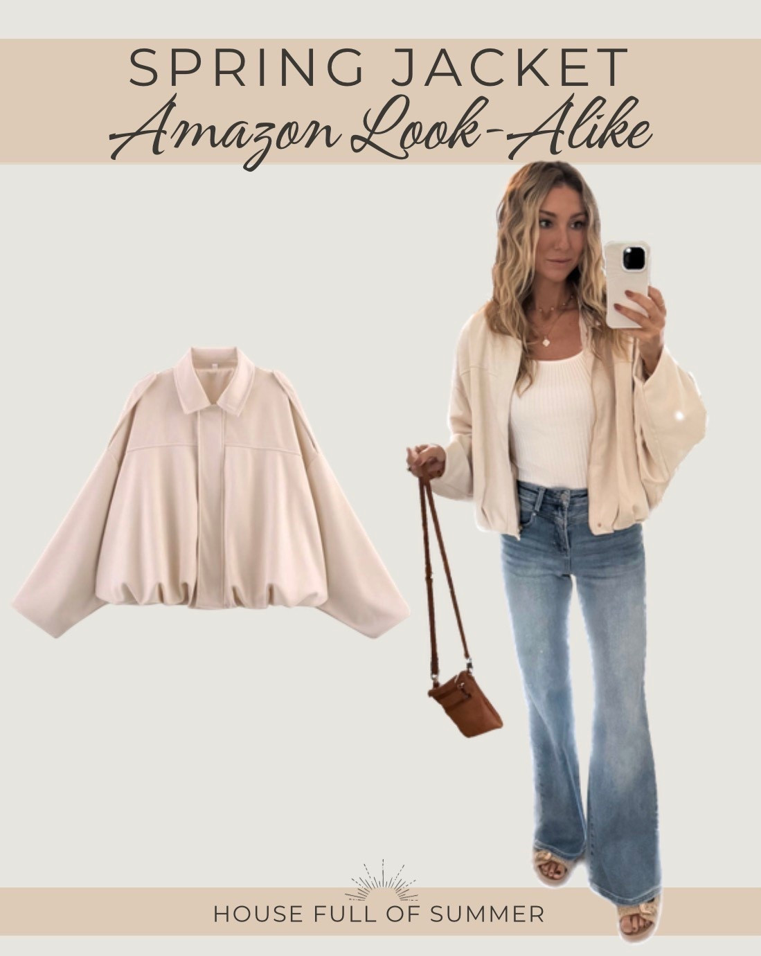 Spring jacket suede viral zip up balloon jacket wide leg jeans denim 

#LTKSaleAlert #LTKTall #LTKSeasonal