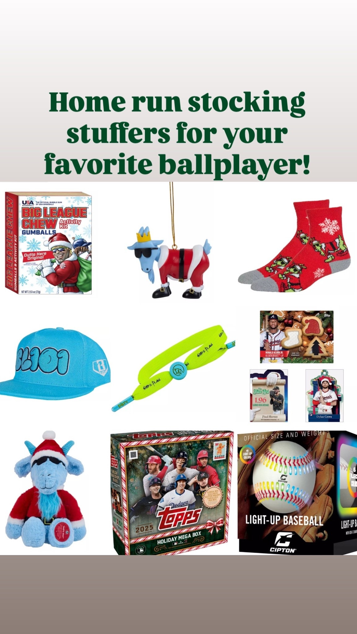 Stocking stuffers for the baseball lover! 

Stocking stuffers for boys 
Boys gift guide
Sports gift ideas
Baseball gift guide  

#LTKHoliday #LTKGiftGuide #LTKKids