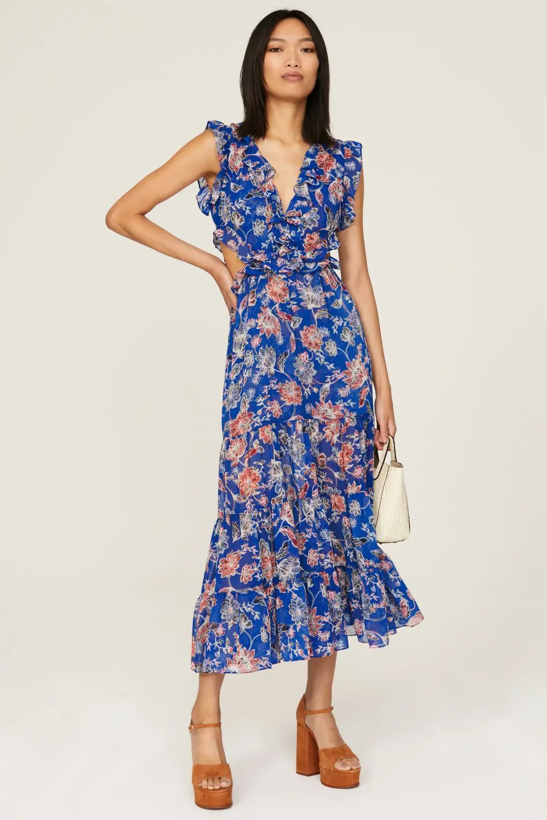 Blue Floral Natasha Dress | Rent the Runway
