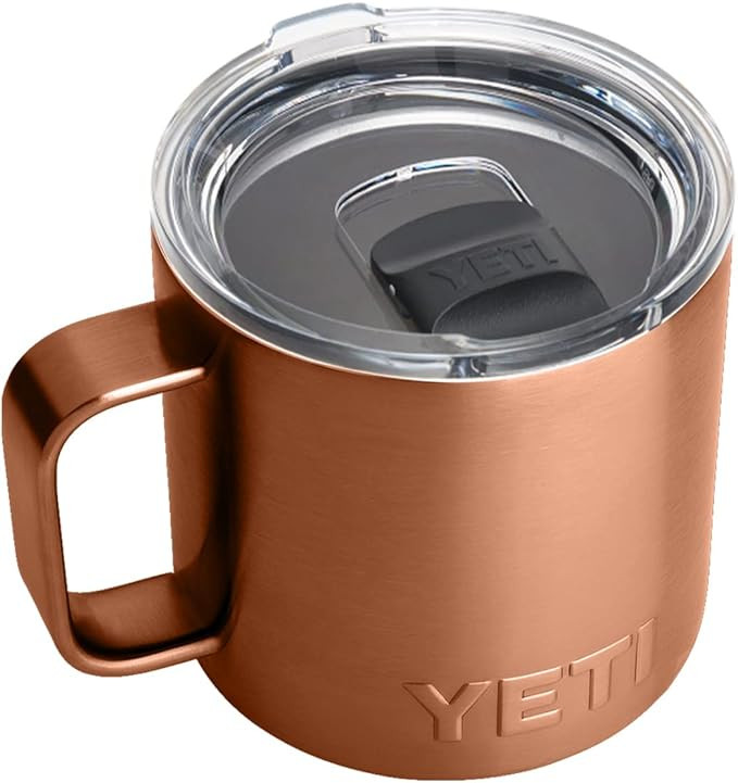 YETI Rambler 14 oz Mug, Vacuum Insulated, Stainless Steel with MagSlider Lid, Stainless | Amazon (US)