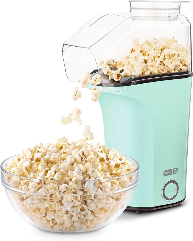 DASH Hot Air Popcorn Popper Maker with Measuring Cup to Portion Popping Corn Kernels + Melt Butte... | Amazon (US)