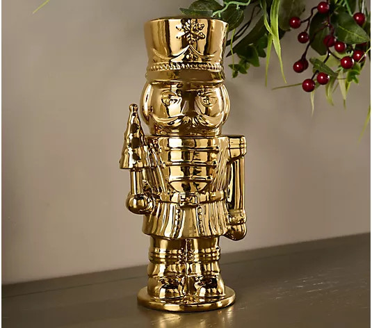 HomeWorx by Slatkin + Co. 6oz Filled Nutcracker Candle - QVC.com | QVC