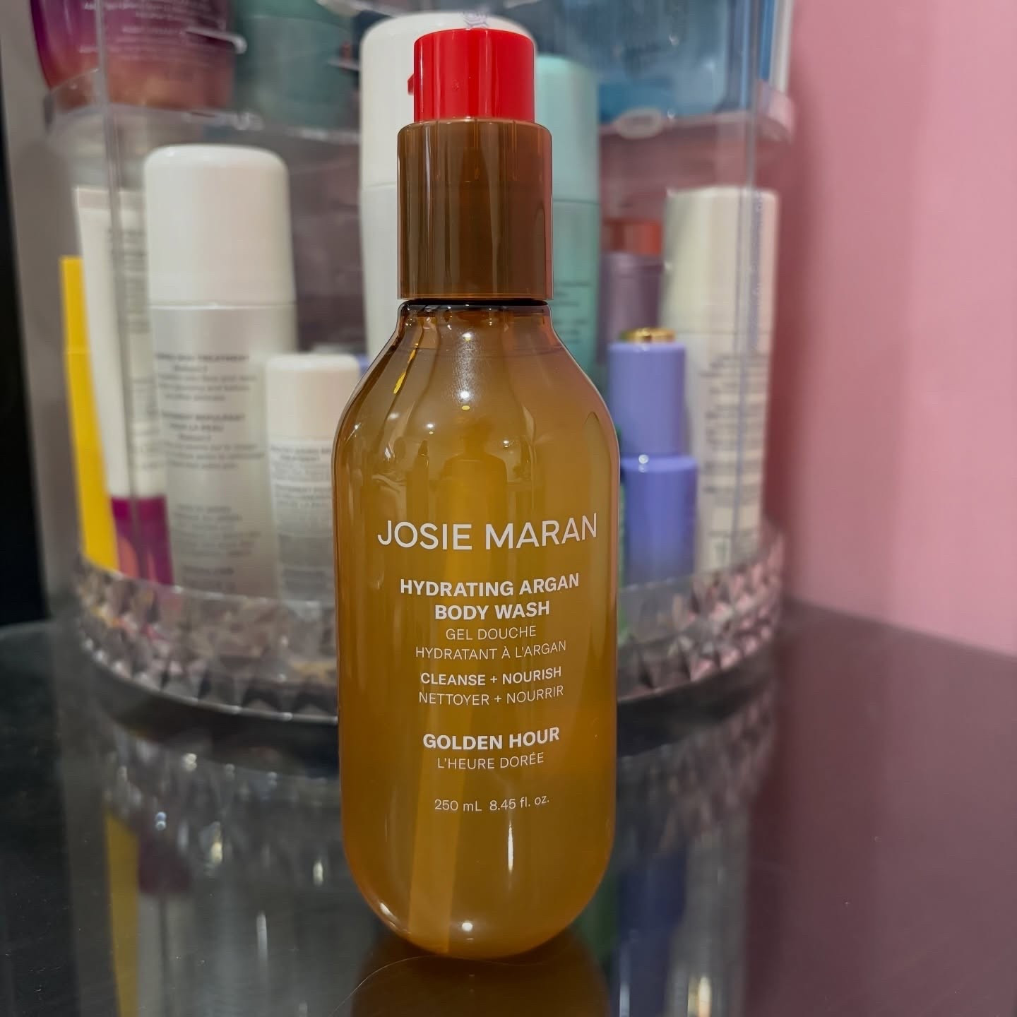 ⭐️PRODUCT REVIEW⭐️

This product was gifted to me by @josiemaran and @influenster in exchange for my honest review.

The Josie Maran Hydrating Argan Body Wash is a new addition to the Josie Maran body care line up. This is a gel body wash that is meant to cleanse and nourish. It is infused with argan oil which helps to drench skin with hydration. I’ve been using the body butter for a while so I’m happy to have a matching body wash now. I have this in the scent Golden Hour which is a warm amber fragrance. The scent is pretty light but when layered with the body butter you get a nice boost of fragrance. This body wash is a thin gel consistency but it produces a nice lather. I like the packaging too it looks sleek and matches the other Josie Maran products.

#complimentary #josiemaran #influenster #bodywash #productreview