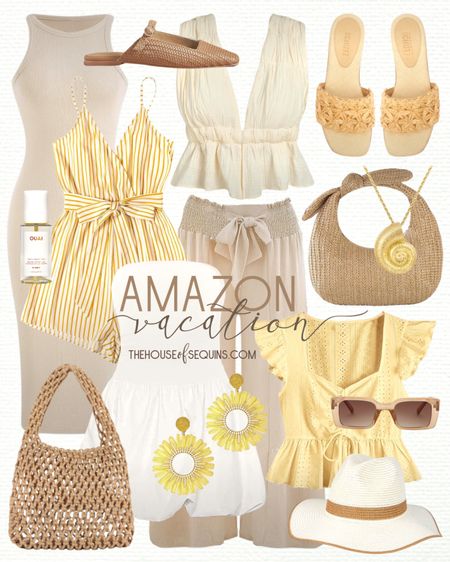 Shop these Amazon Vacation Outfit abs Resortwear finds! Romper, bodycon dress, peplum top, boho palazzo pants, crochet bag, straw bag, maxi dress, bubble skirt dress, straw hat, Schutz raffia sandals, woven Jane flats and more! 

Follow my shop @thehouseofsequins on the @shop.LTK app to shop this post and get my exclusive app-only content!

#liketkit #LTKSeasonal #LTKFindsUnder50 #LTKTravel
@shop.ltk
https://liketk.it/4HM8V