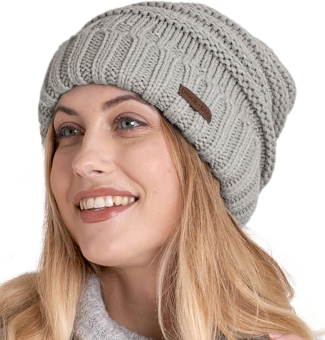 Brook + Bay Slouchy Beanie, Women's Winter Hats, Beanie Slouch Hats for Cold Weather, Oversized B... | Amazon (US)