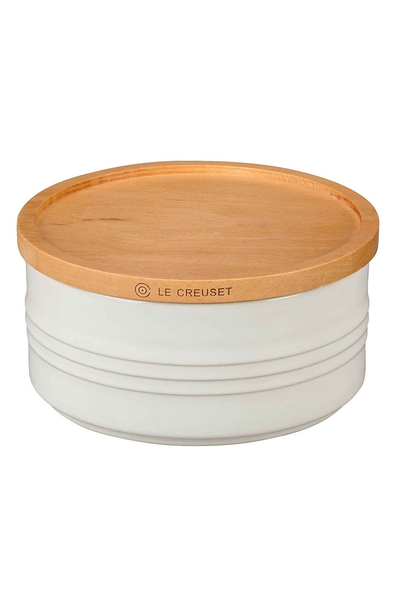 Glazed Stoneware 23 Ounce Storage Canister with Wooden Lid | Nordstrom