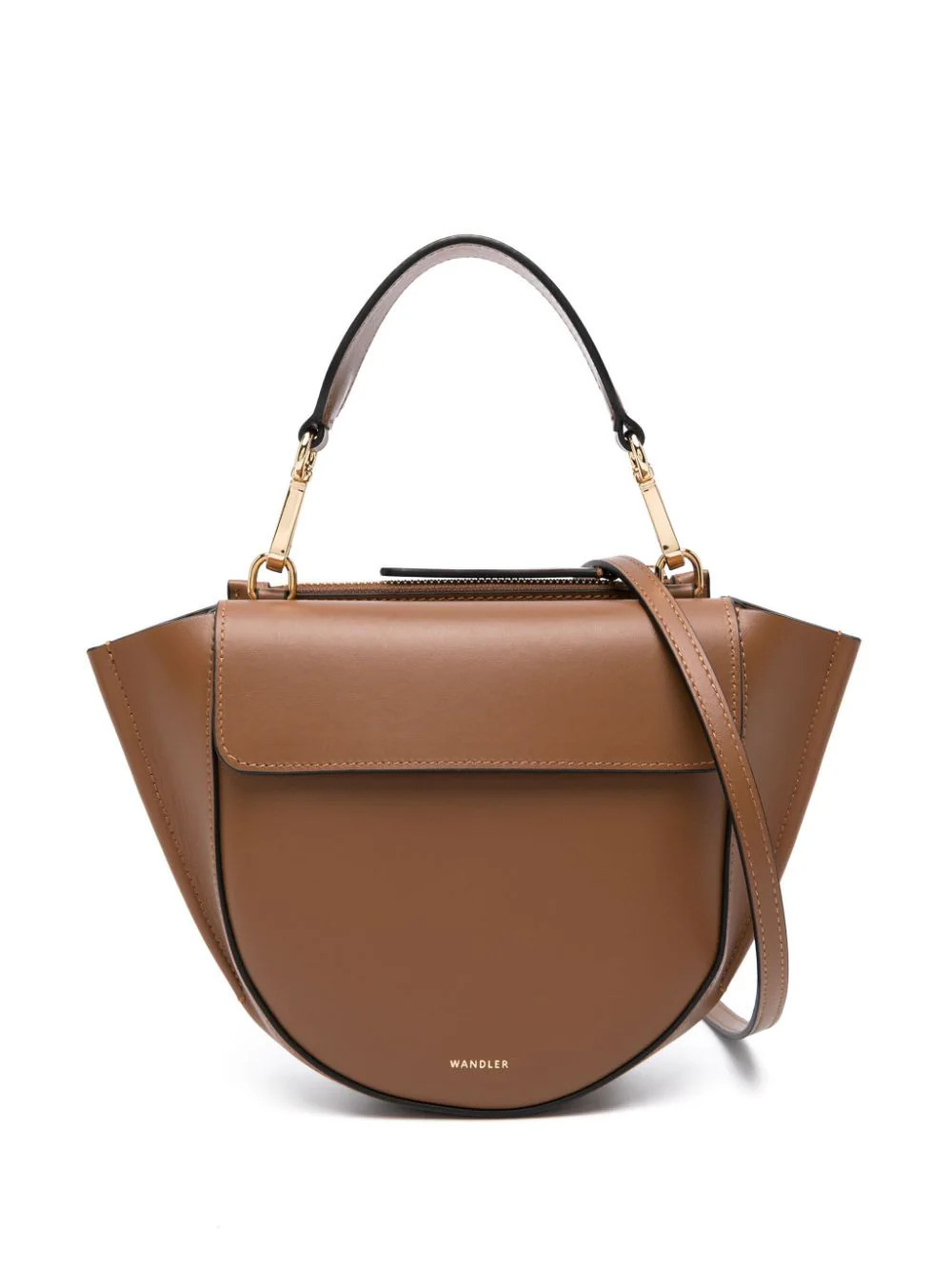 Wandler small Hortensia leather bag - Brown | Farfetch Global