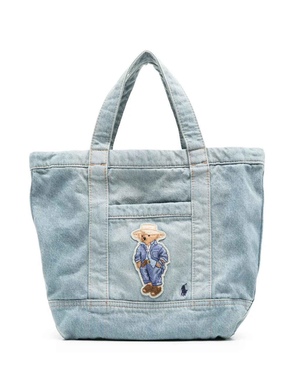 Polo Ralph Lauren Polo Bear-patch Tote Bag | Blue | FARFETCH | Farfetch Global