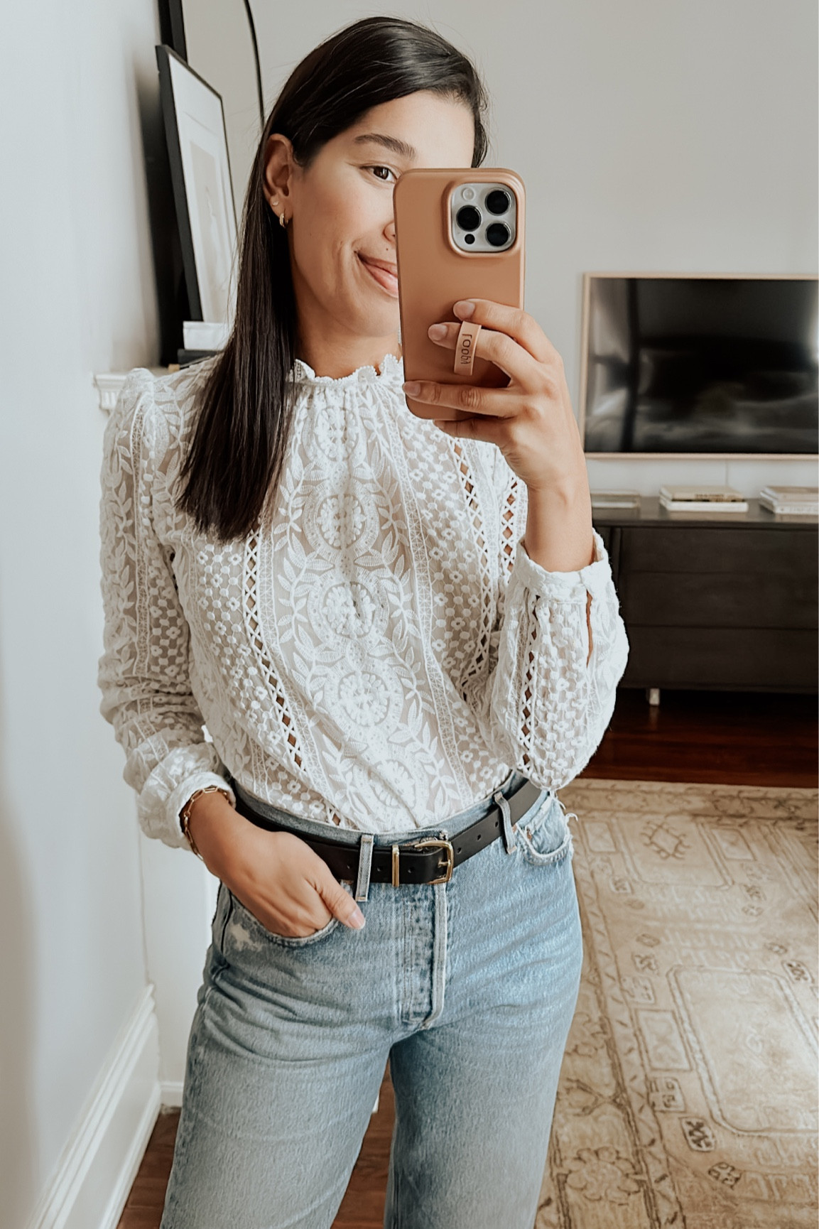 Old blouse but they still make several of the same style! Size up if between. 

#LTKstyletip #LTKworkwear #LTKSeasonal