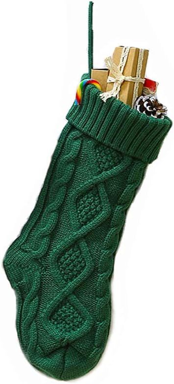 Meiosuns Christmas Stockings Cable Knit Stocking Christmas Decorations Goodie Bags Gift Fireplace... | Amazon (US)